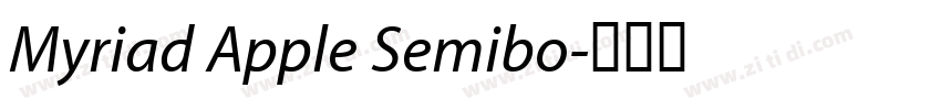 Myriad Apple Semibo字体转换